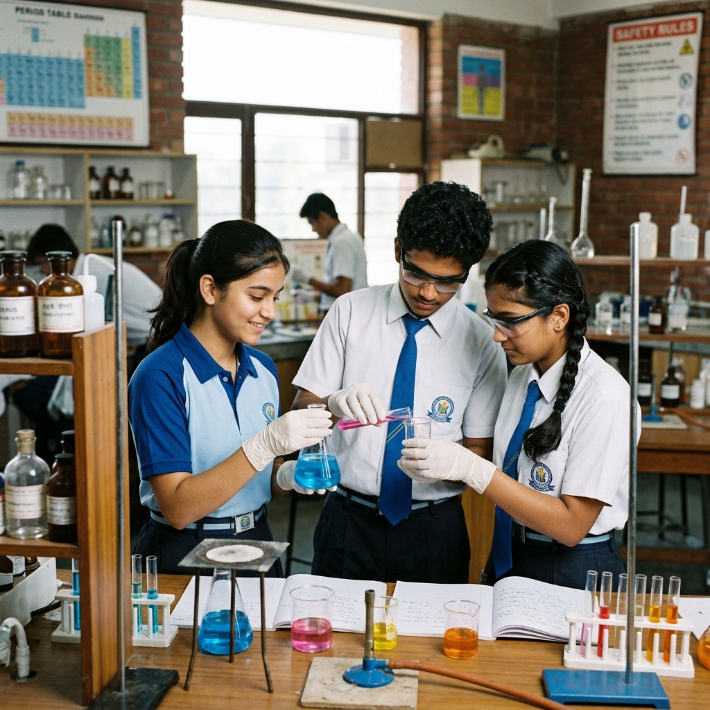 Inside the science lab